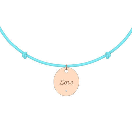 Diamond bracelet with cord Secret Love