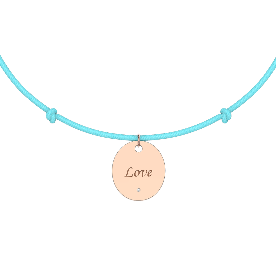 Diamond bracelet with cord Secret Love