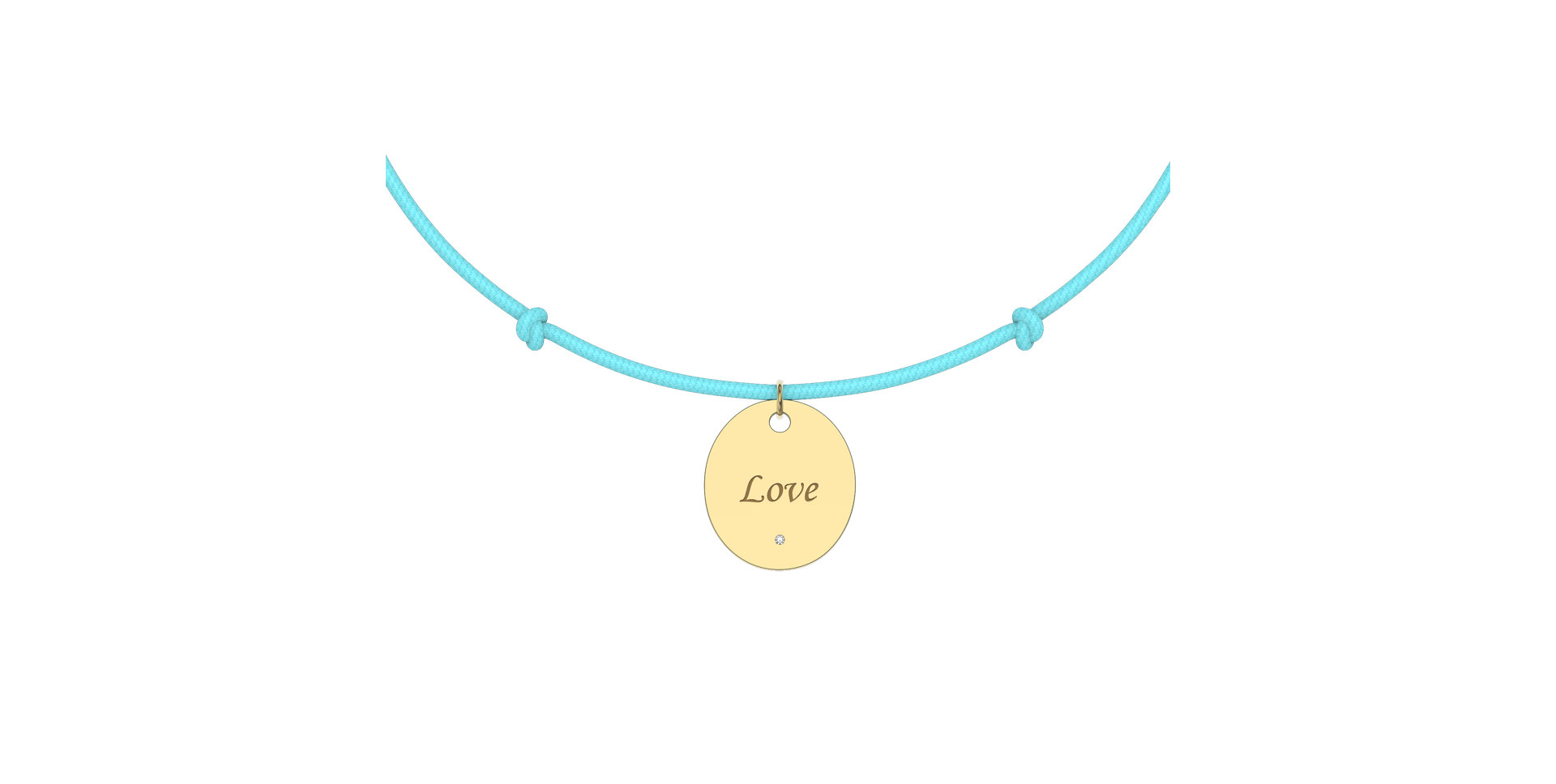 Diamond bracelet with cord Secret Love
