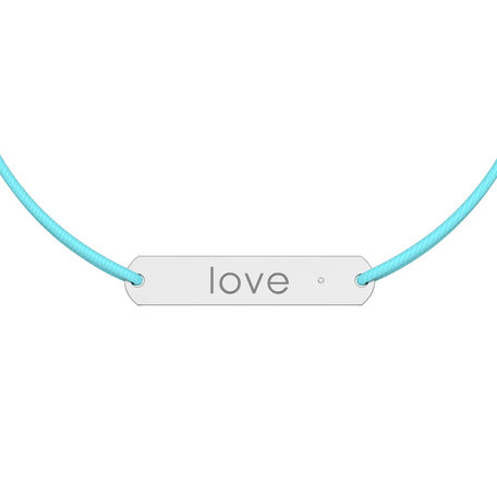 Diamond bracelet with cord Amour Love