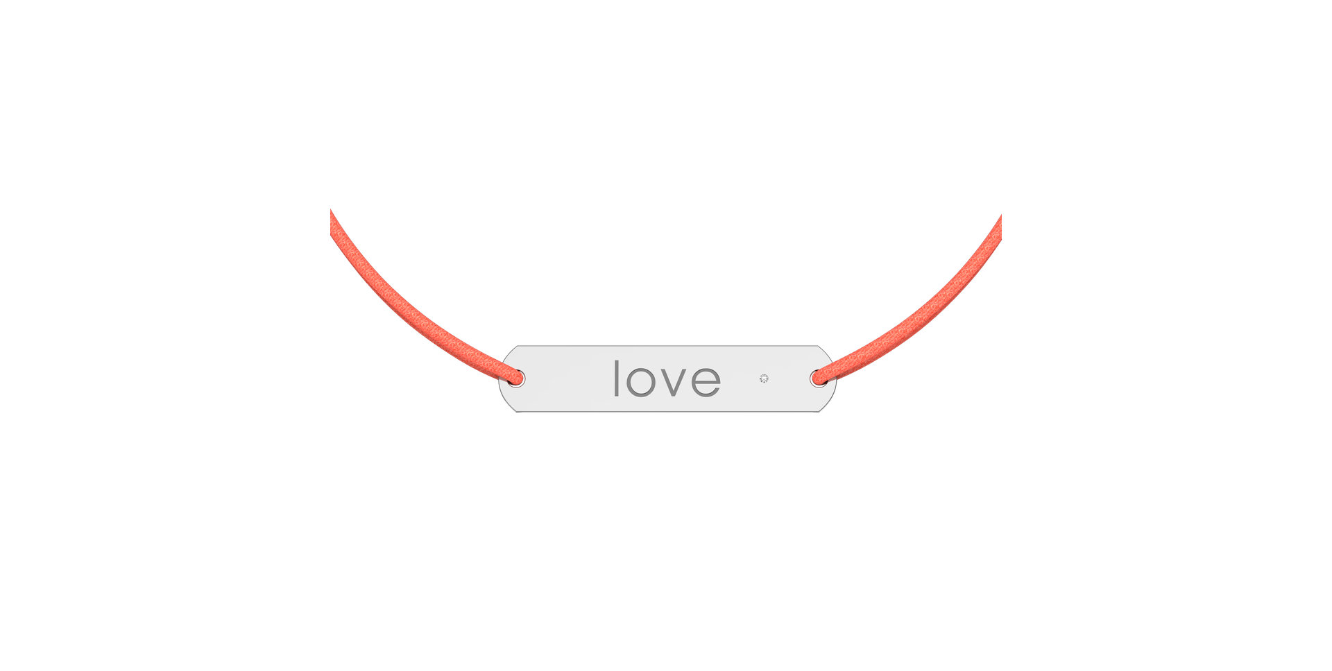 Diamond bracelet with cord Amour Love