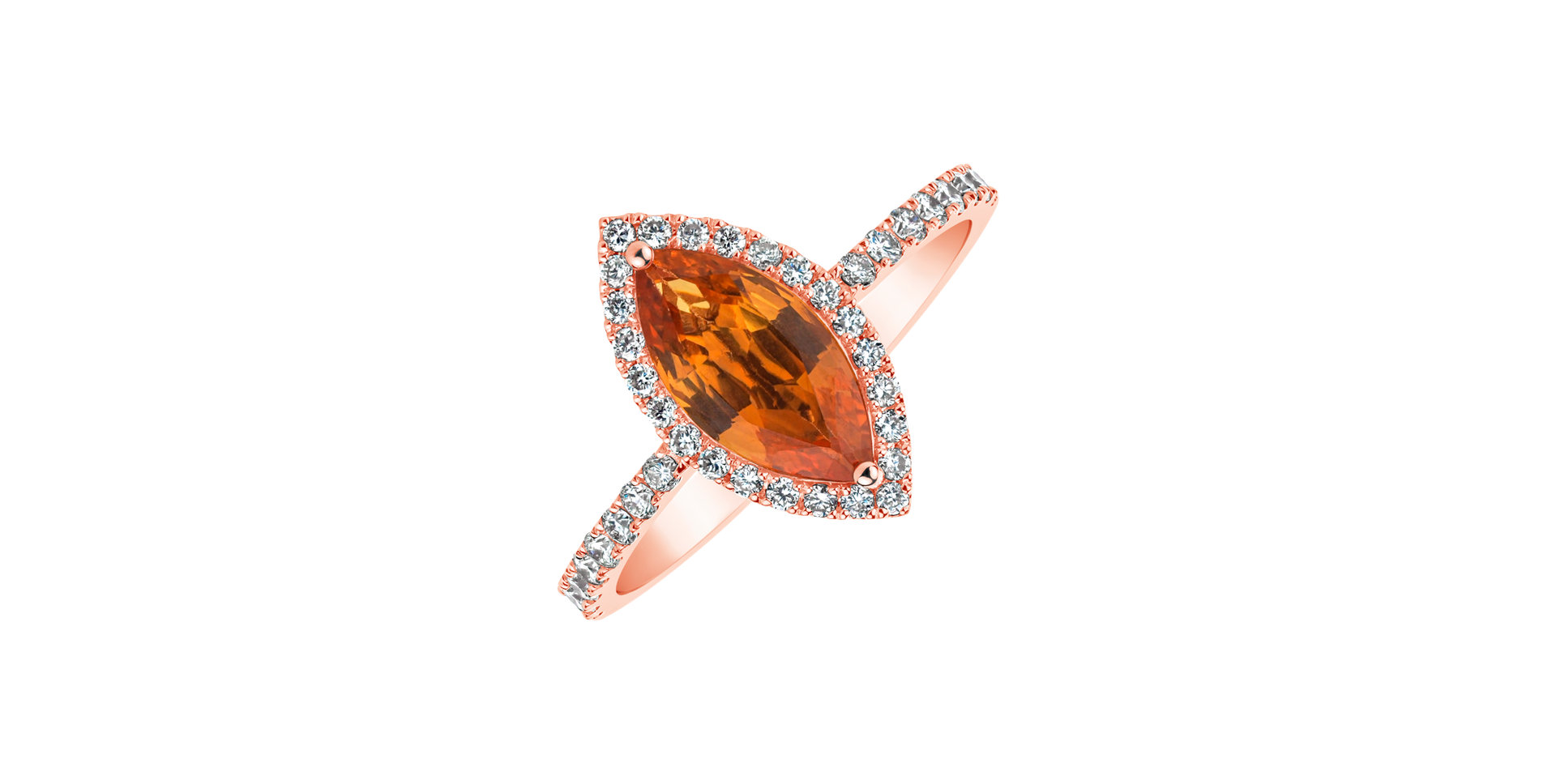 Diamond ring with Sapphire Charming Night