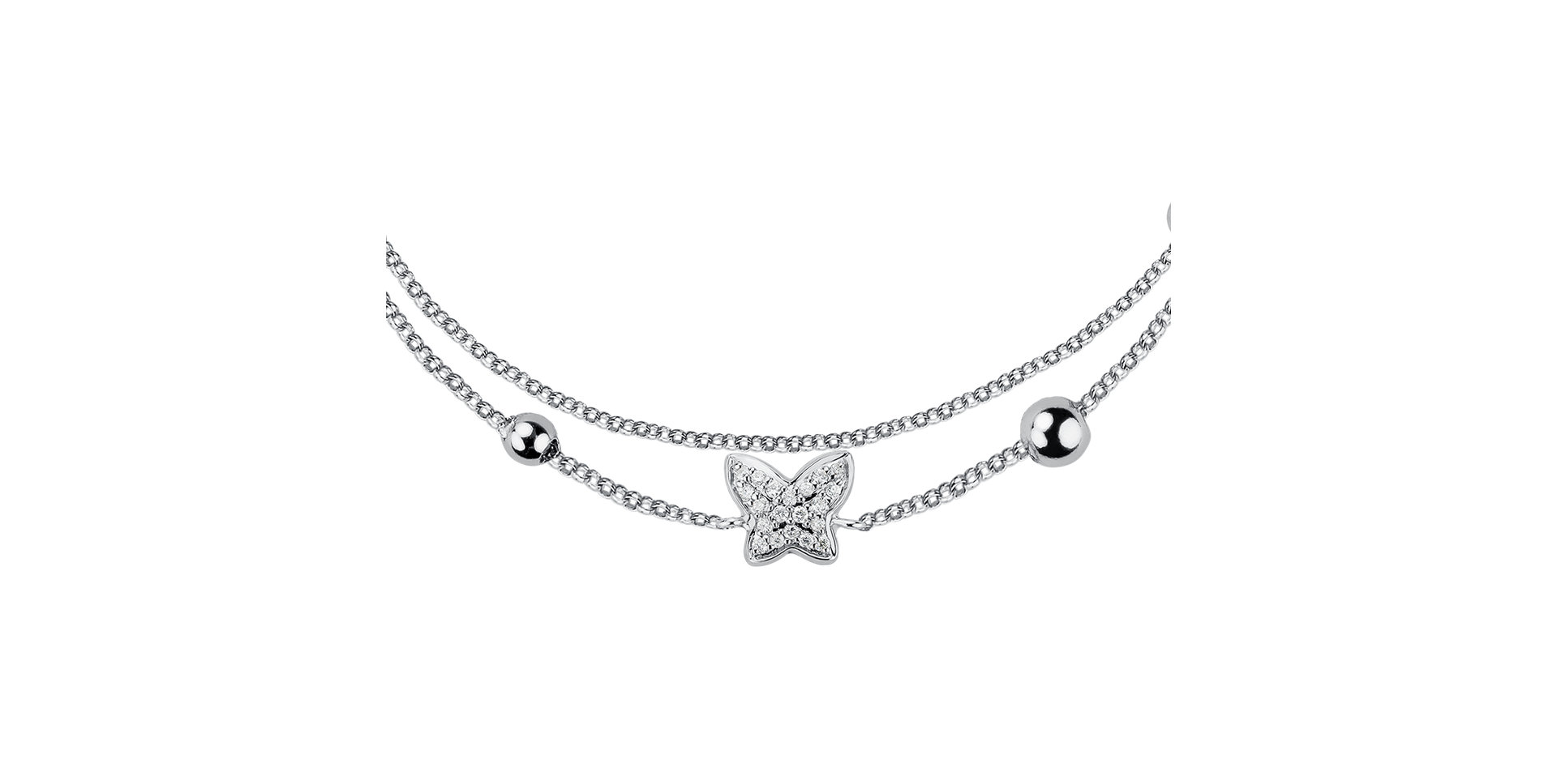 Diamond bracelet Amazing Butterfly
