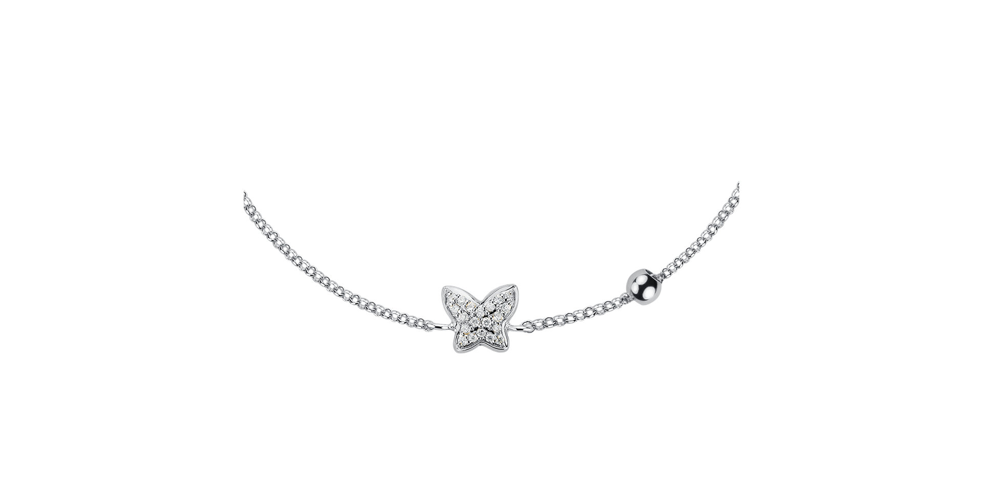 Diamond bracelet My Butterfly