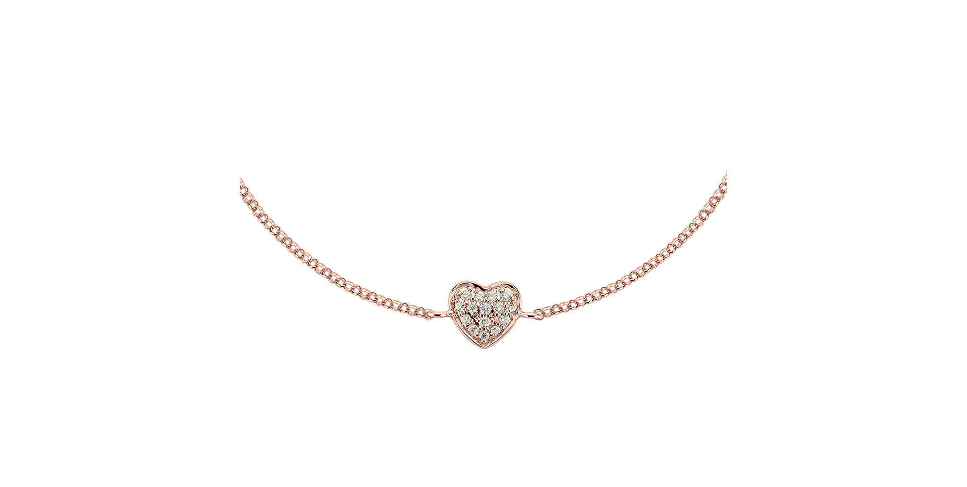 Diamond bracelet Little Heart