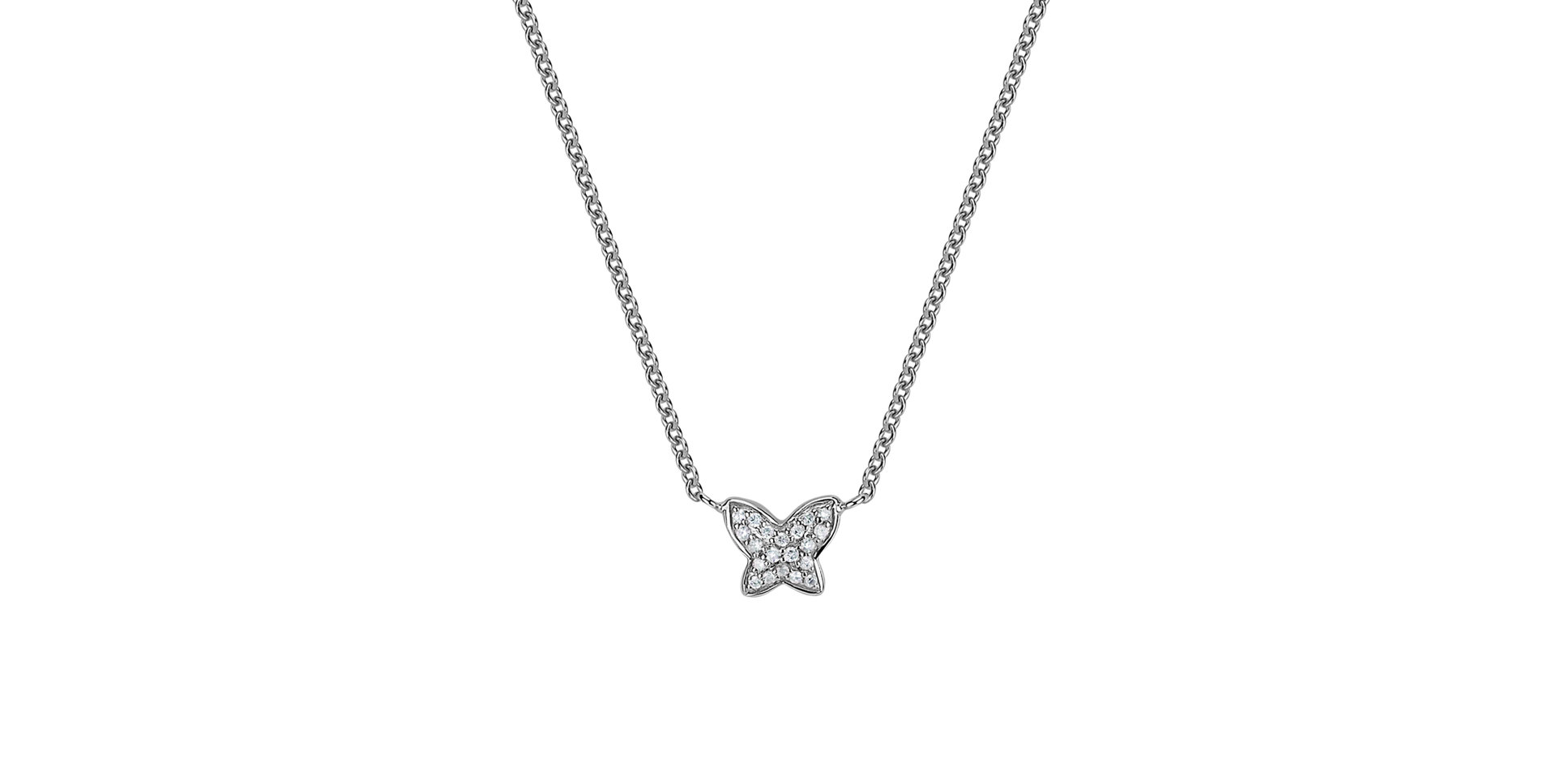 Diamond necklace Magic Butterfly