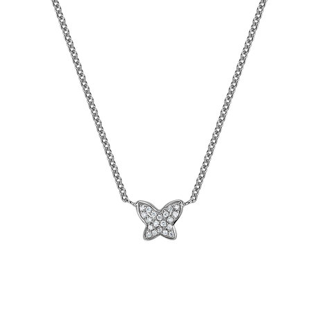 Diamond necklace Magic Butterfly