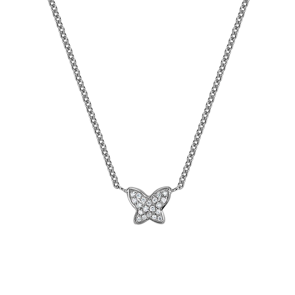 Diamond necklace Magic Butterfly