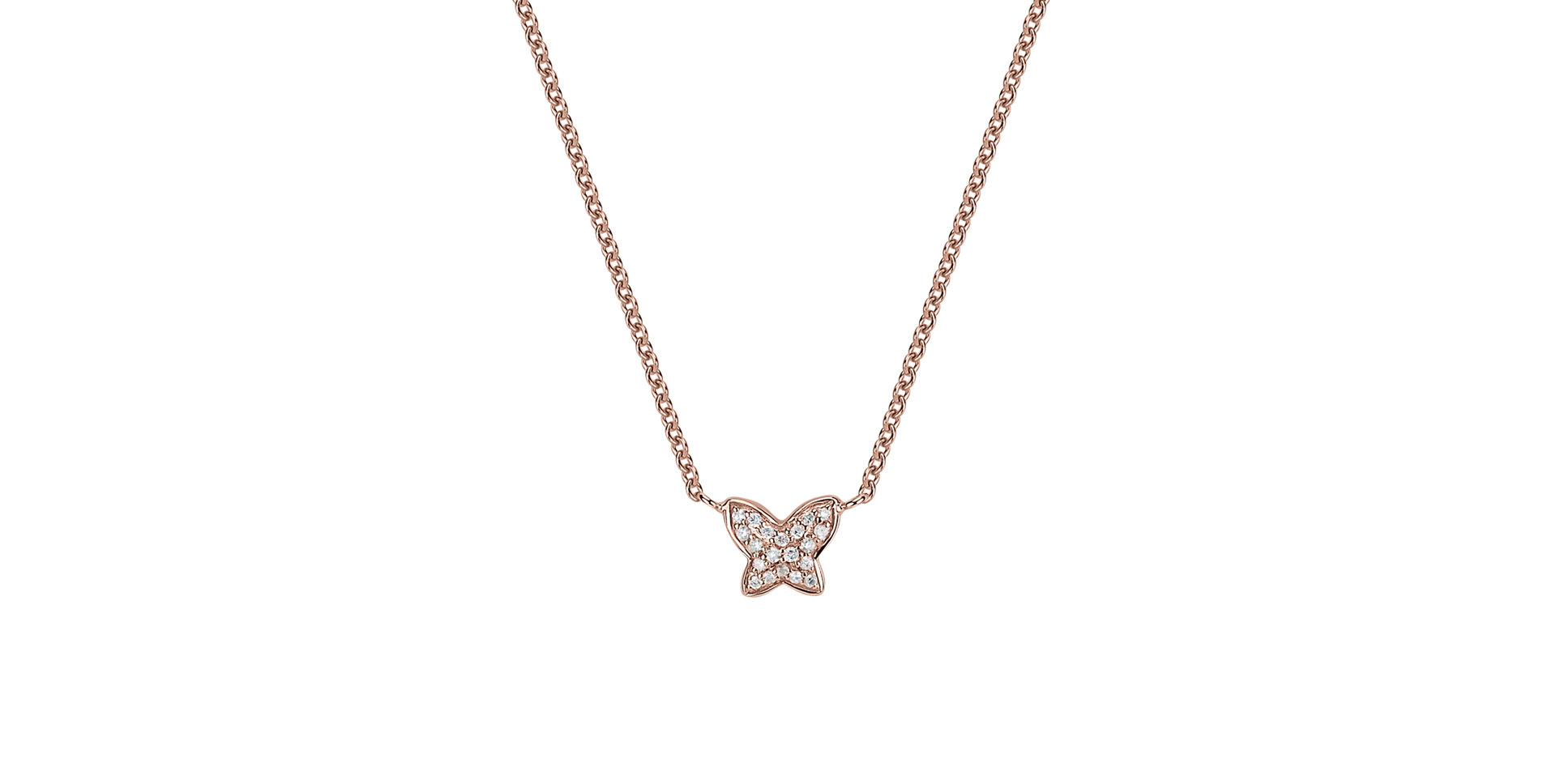 Diamond necklace Magic Butterfly