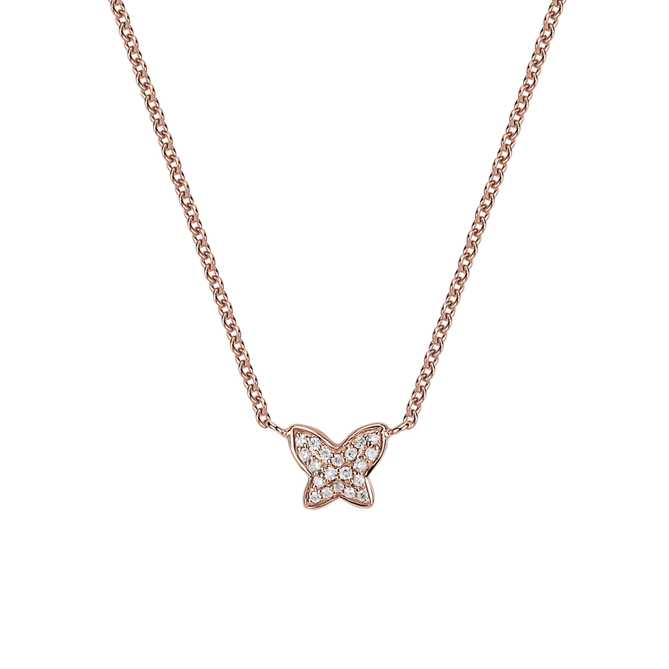 Diamond necklace Magic Butterfly