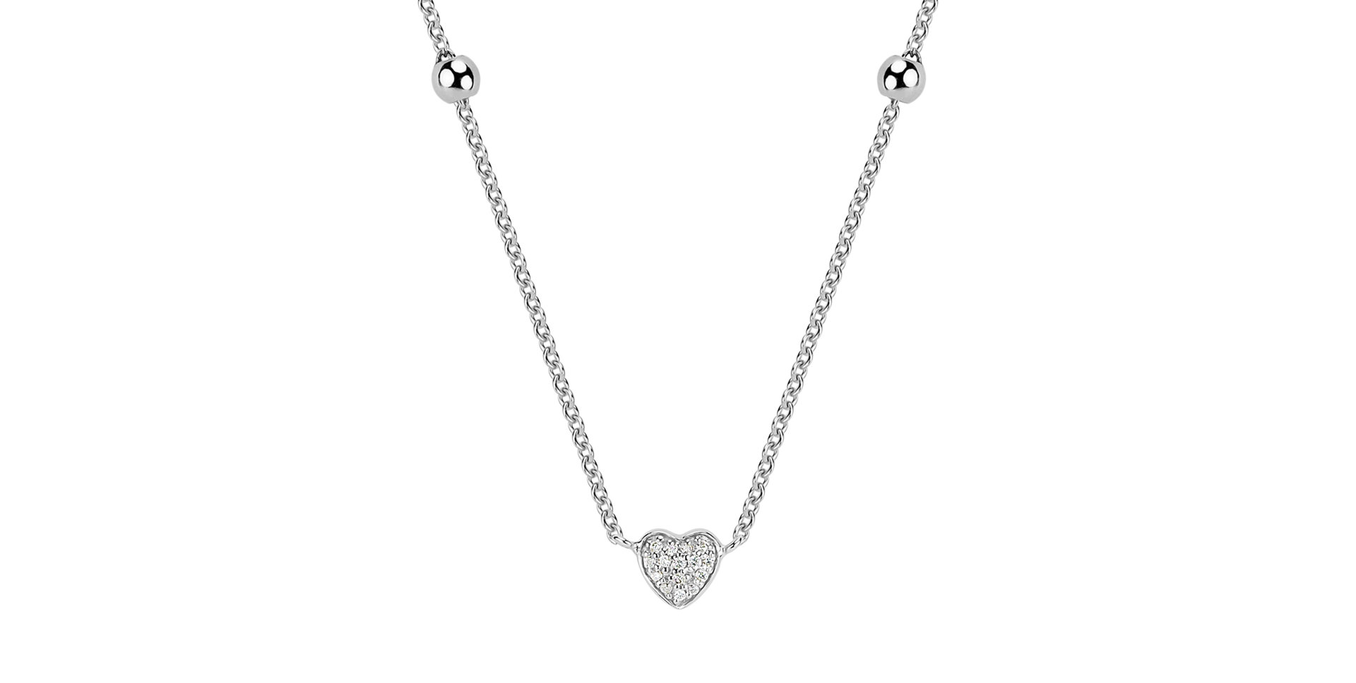 Diamond necklace Tender Heart