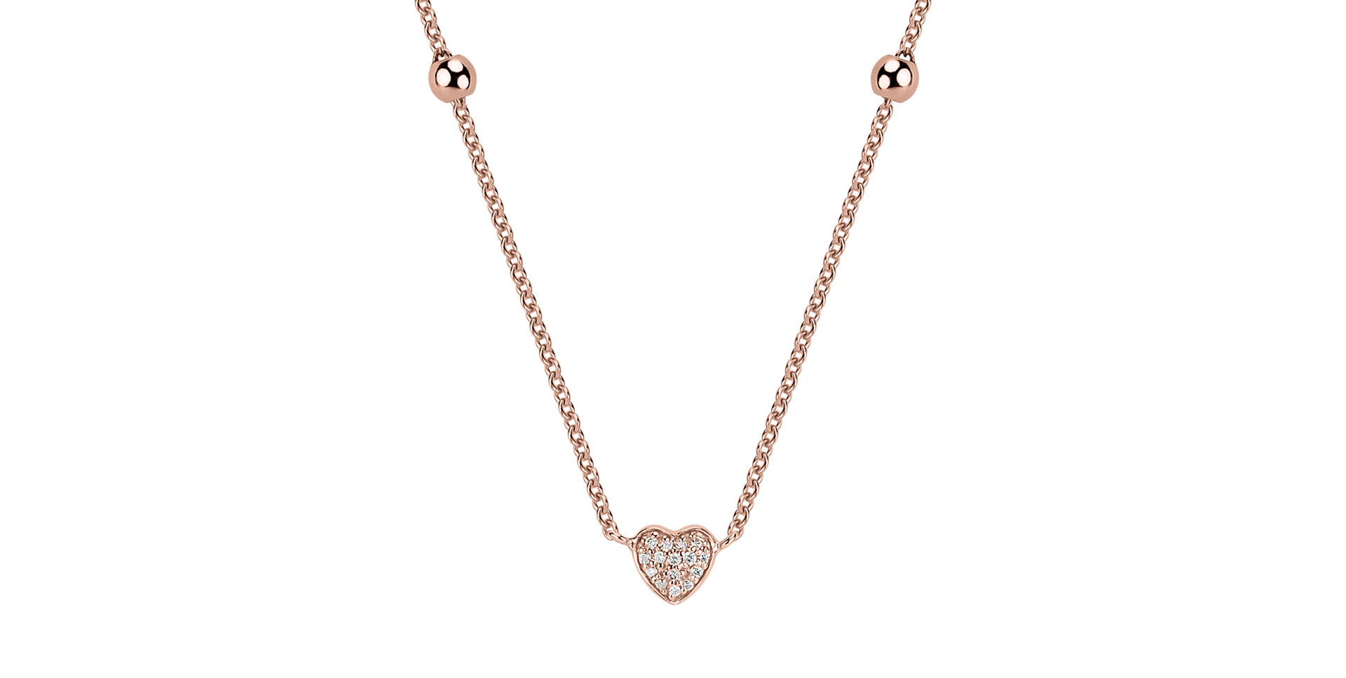 Diamond necklace Tender Heart
