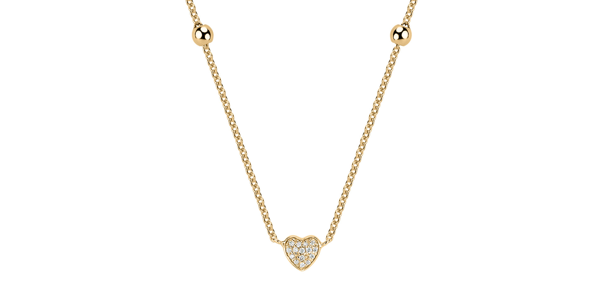Diamond necklace Tender Heart
