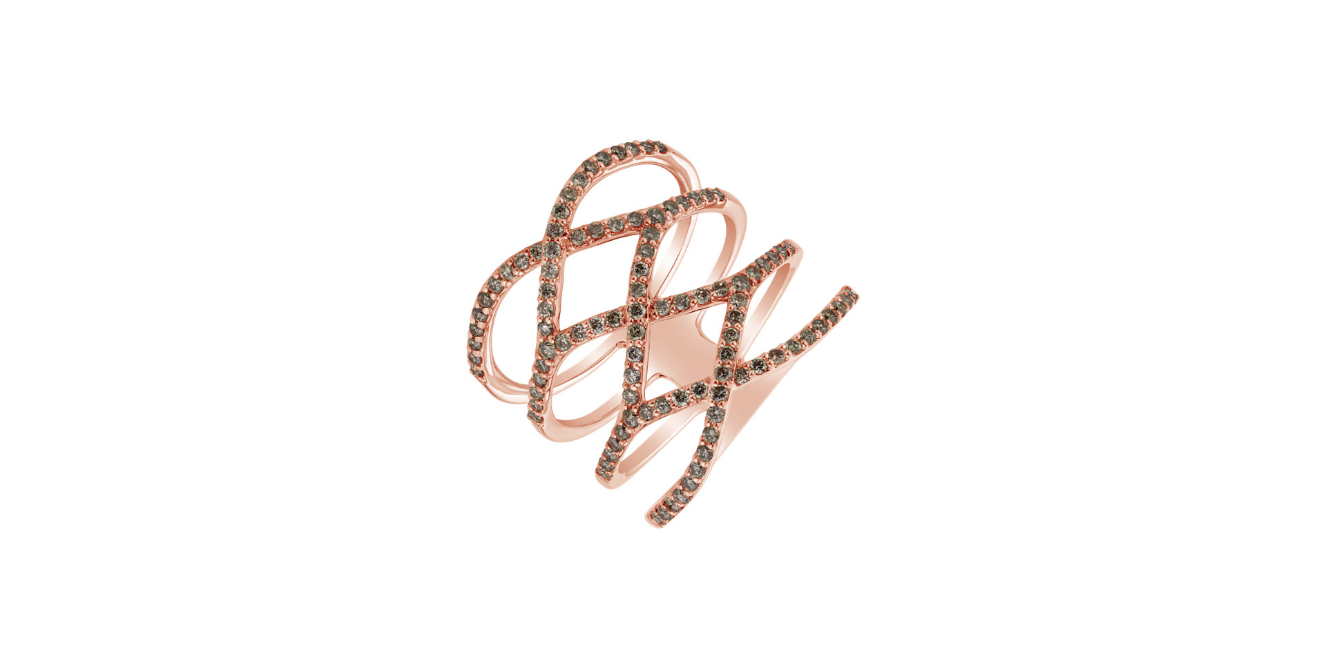 Ring with brown diamonds Sunshine Highness