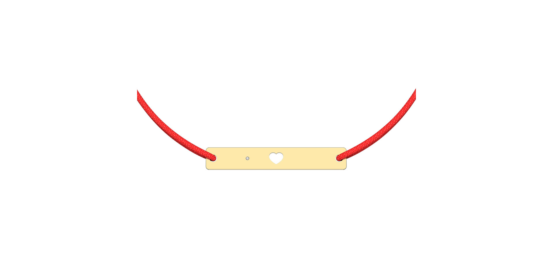 Diamond bracelet Heart Stamp