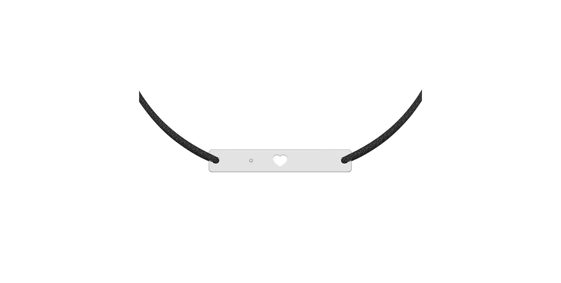 Diamond bracelet Heart Stamp