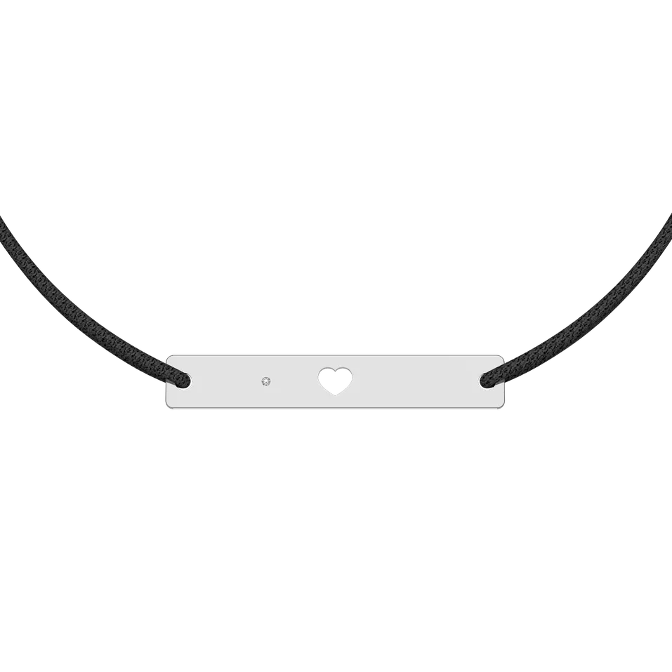 Diamond bracelet Heart Stamp