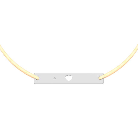 Diamond bracelet Heart Stamp