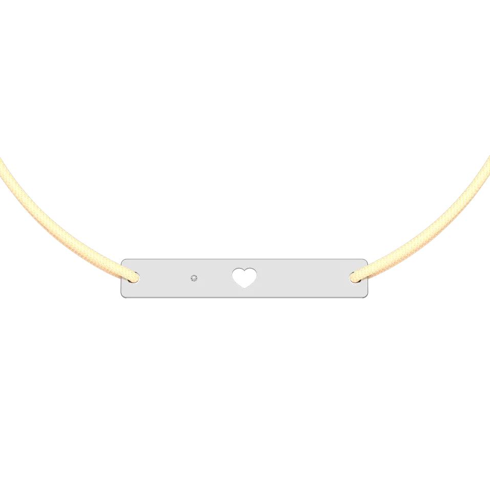 Diamond bracelet Heart Stamp