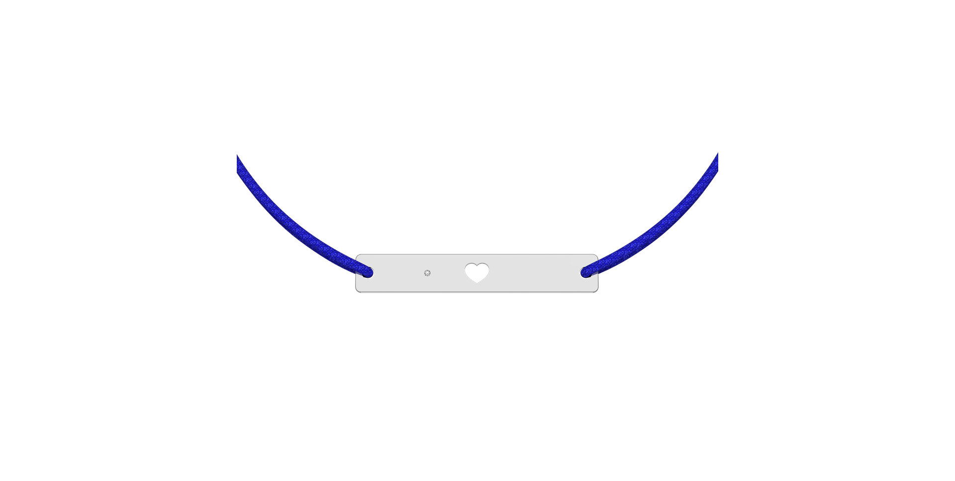 Diamond bracelet Heart Stamp