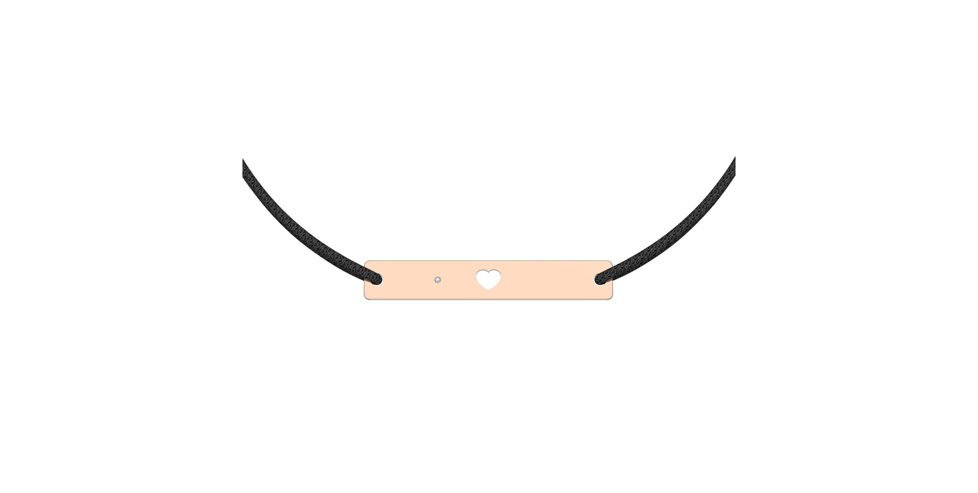 Diamond bracelet Heart Stamp