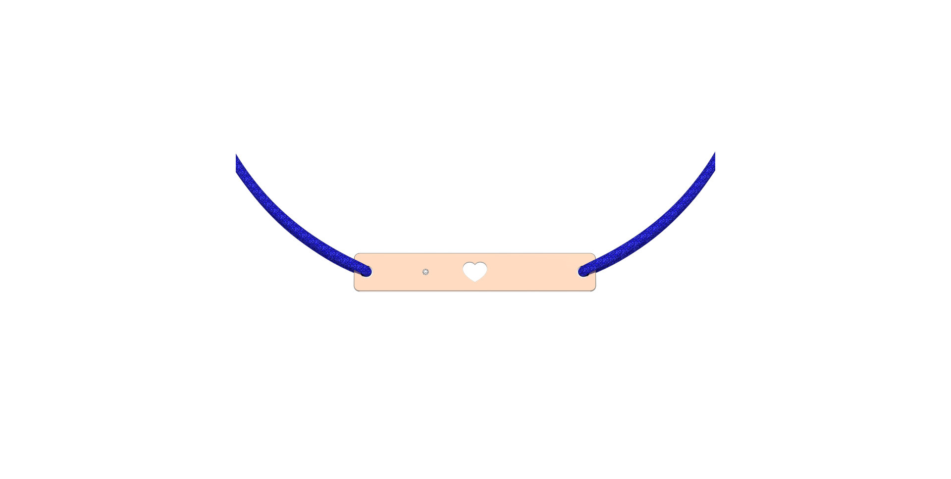 Diamond bracelet Heart Stamp