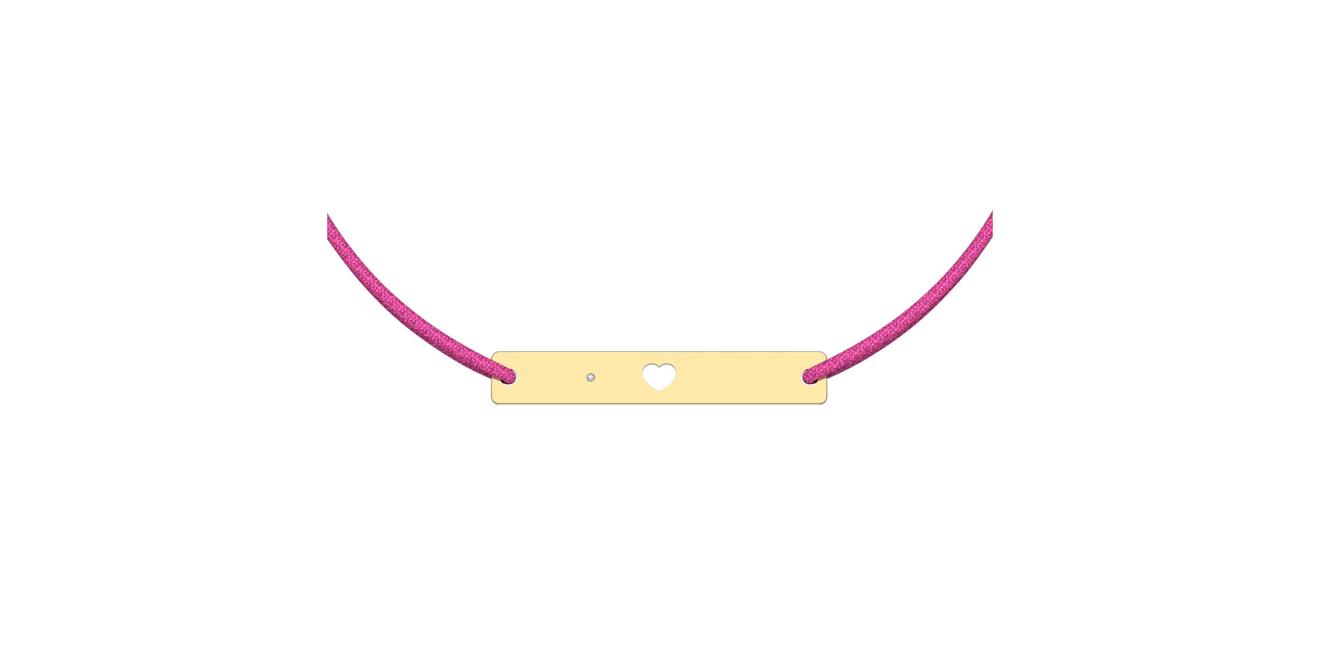 Diamond bracelet Heart Stamp