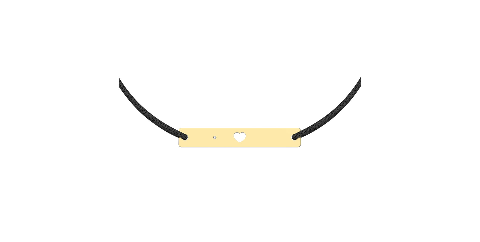 Diamond bracelet Heart Stamp