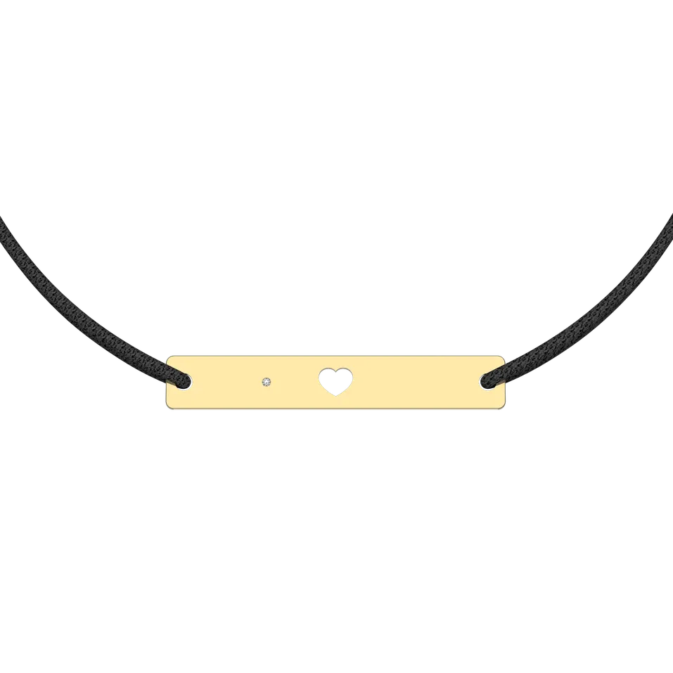 Diamond bracelet Heart Stamp