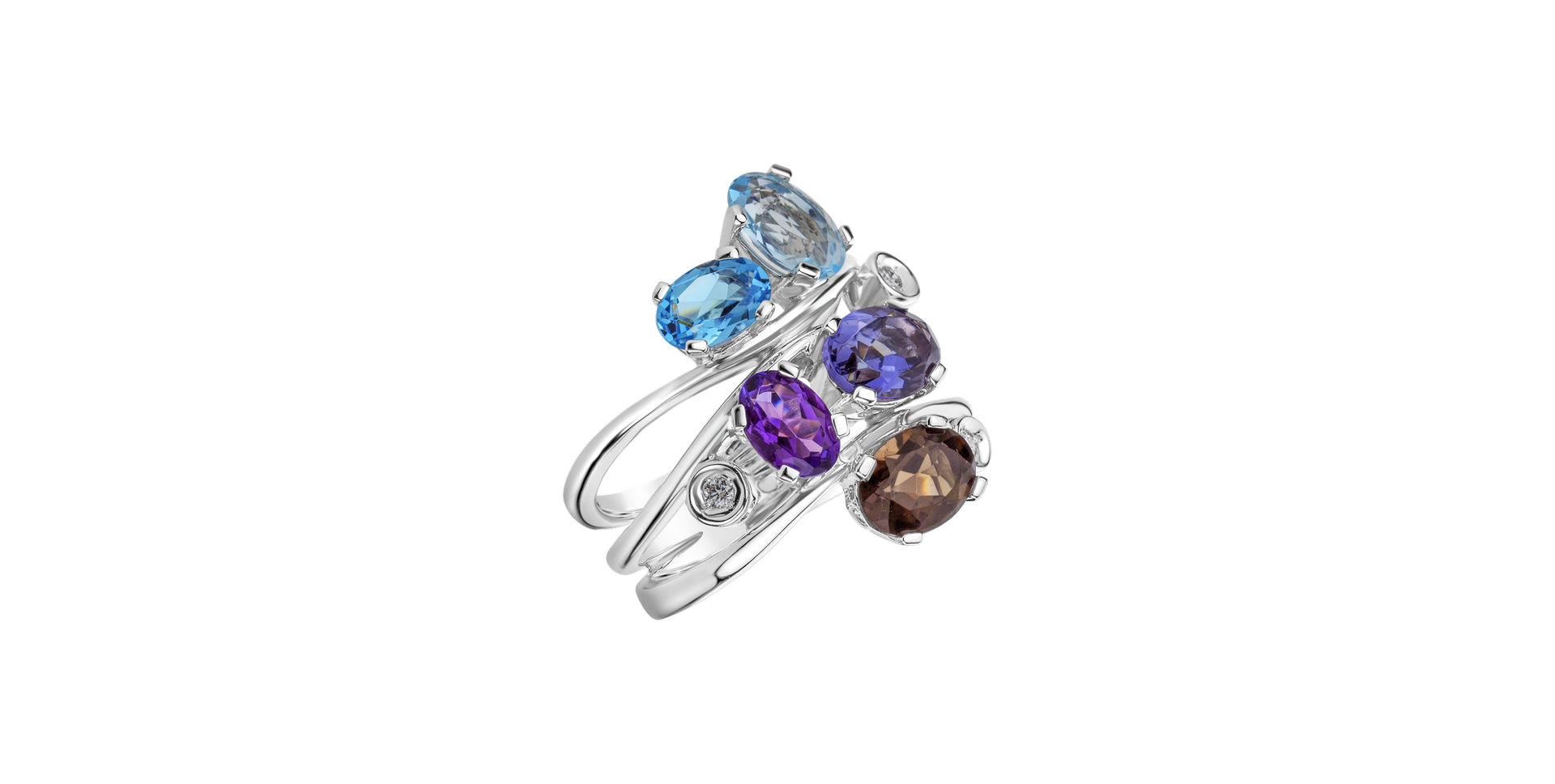 Diamond ring and gemstones Elrelith