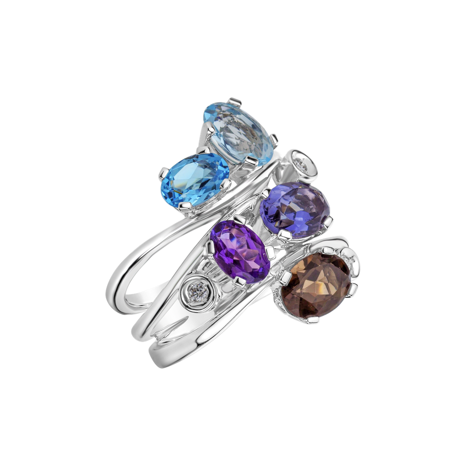 Diamond ring and gemstones Elrelith