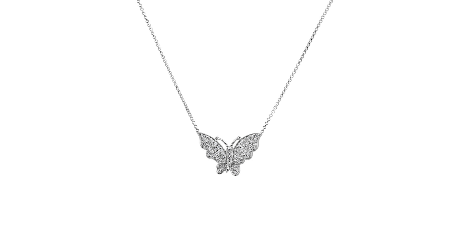 Diamond necklace Butterfly Spirit