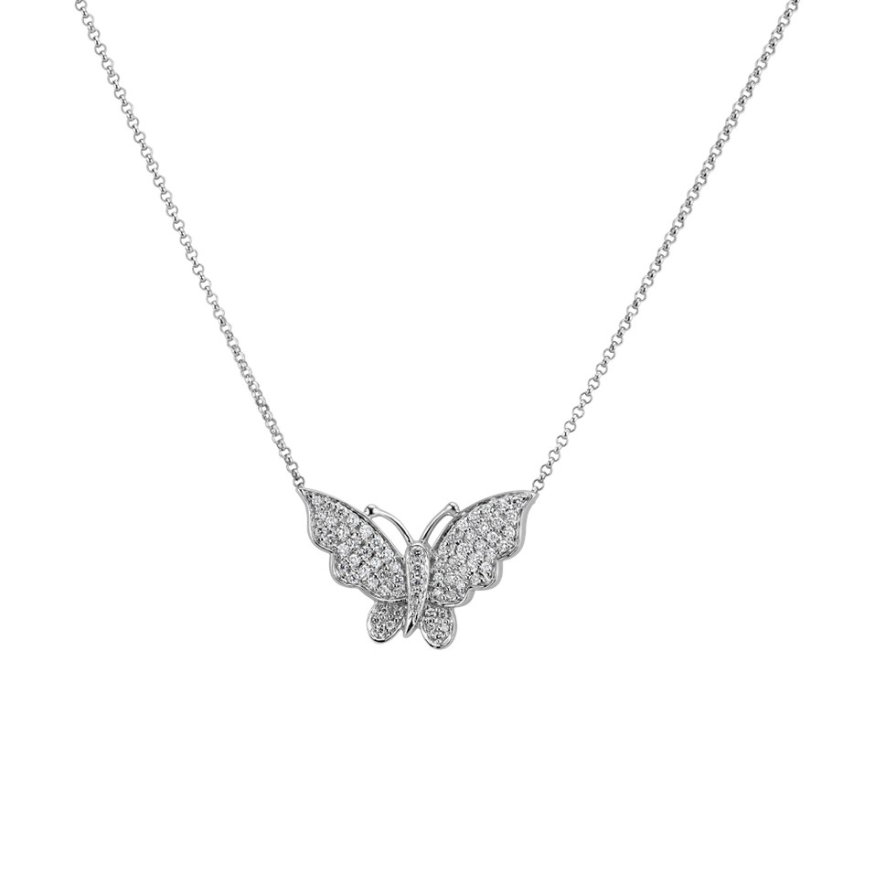 Diamond necklace Butterfly Spirit