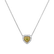 Necklace with yellow and white diamonds Sunny Love2