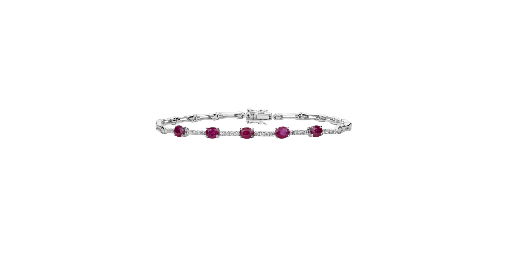 Diamond bracelet with Ruby Unbounded