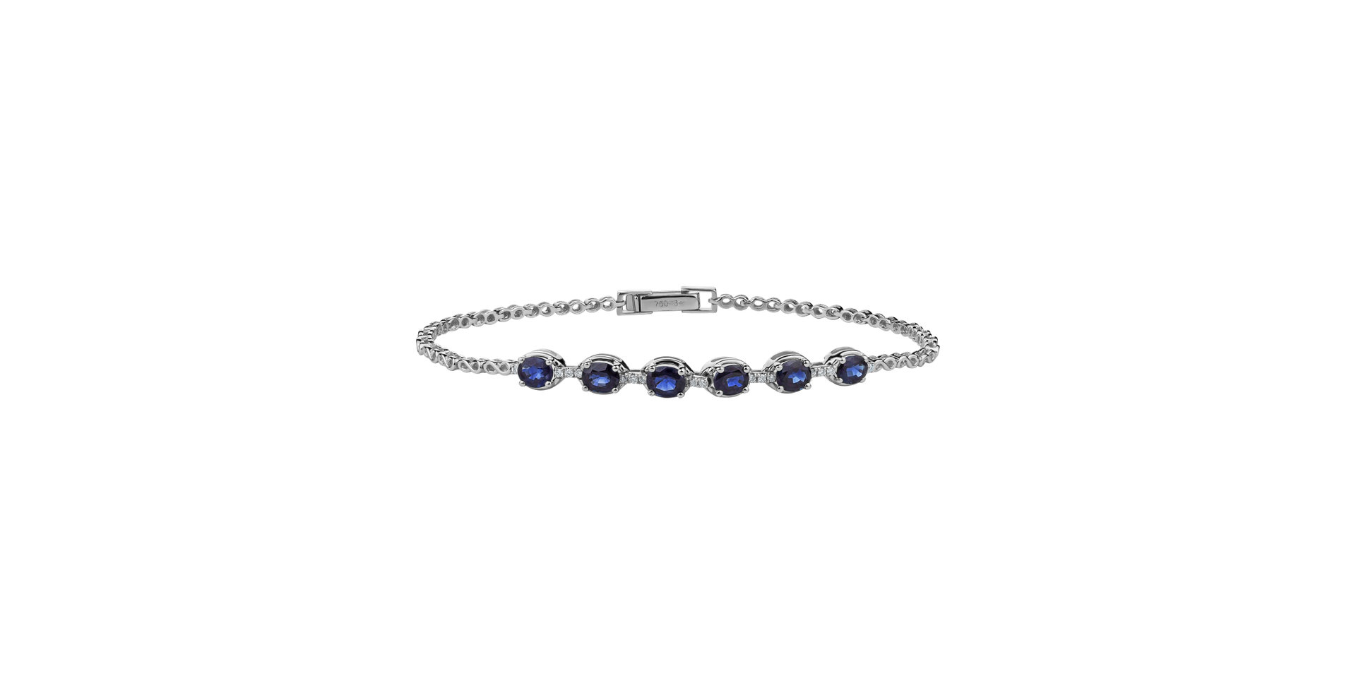 Diamond bracelet with Sapphire Dorothy