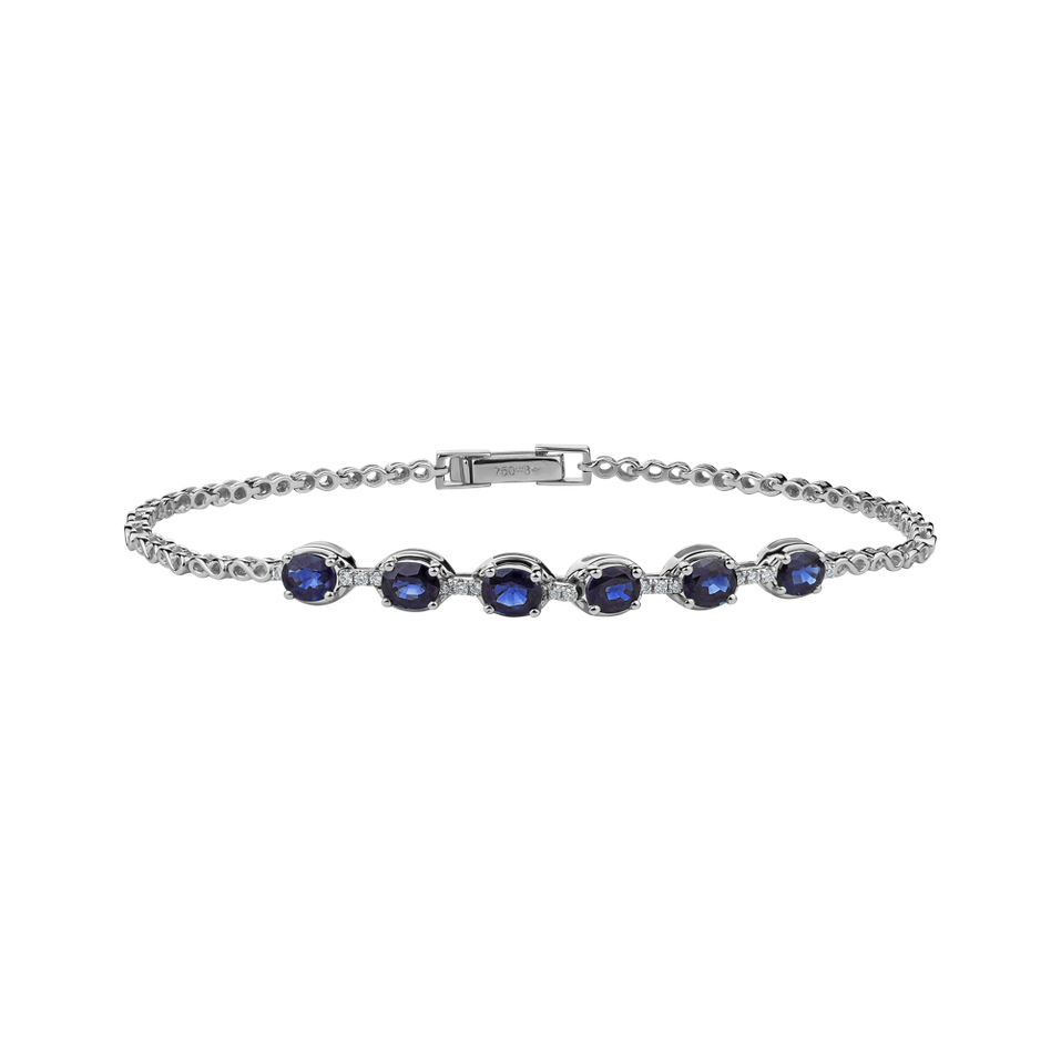 Diamond bracelet with Sapphire Dorothy