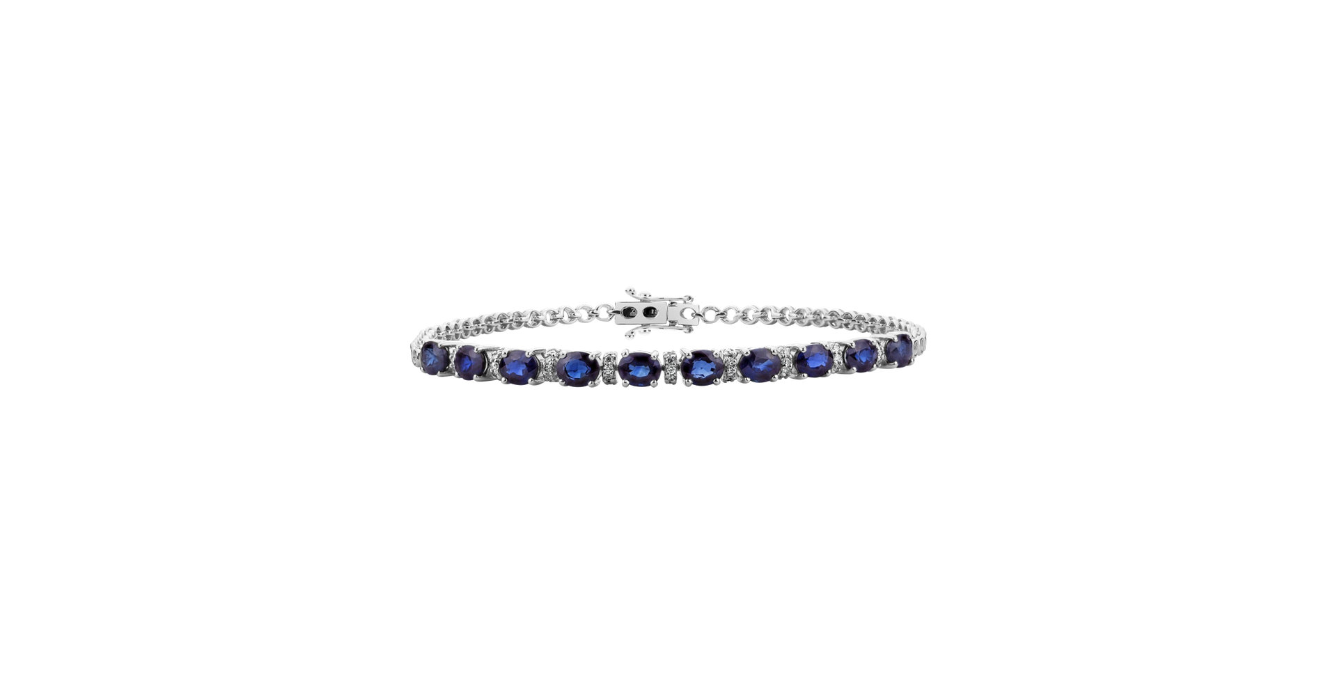 Diamond bracelet with Sapphire Olivia