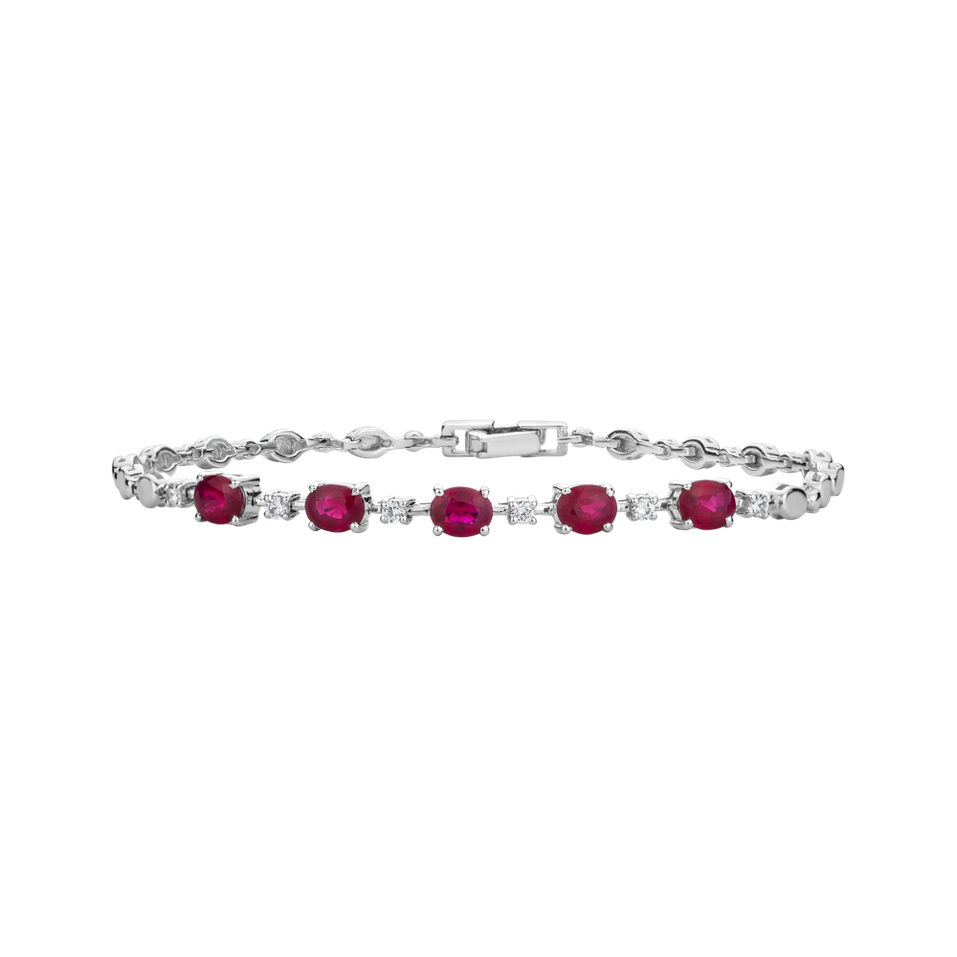 Diamond bracelet with Ruby Simply Elegant