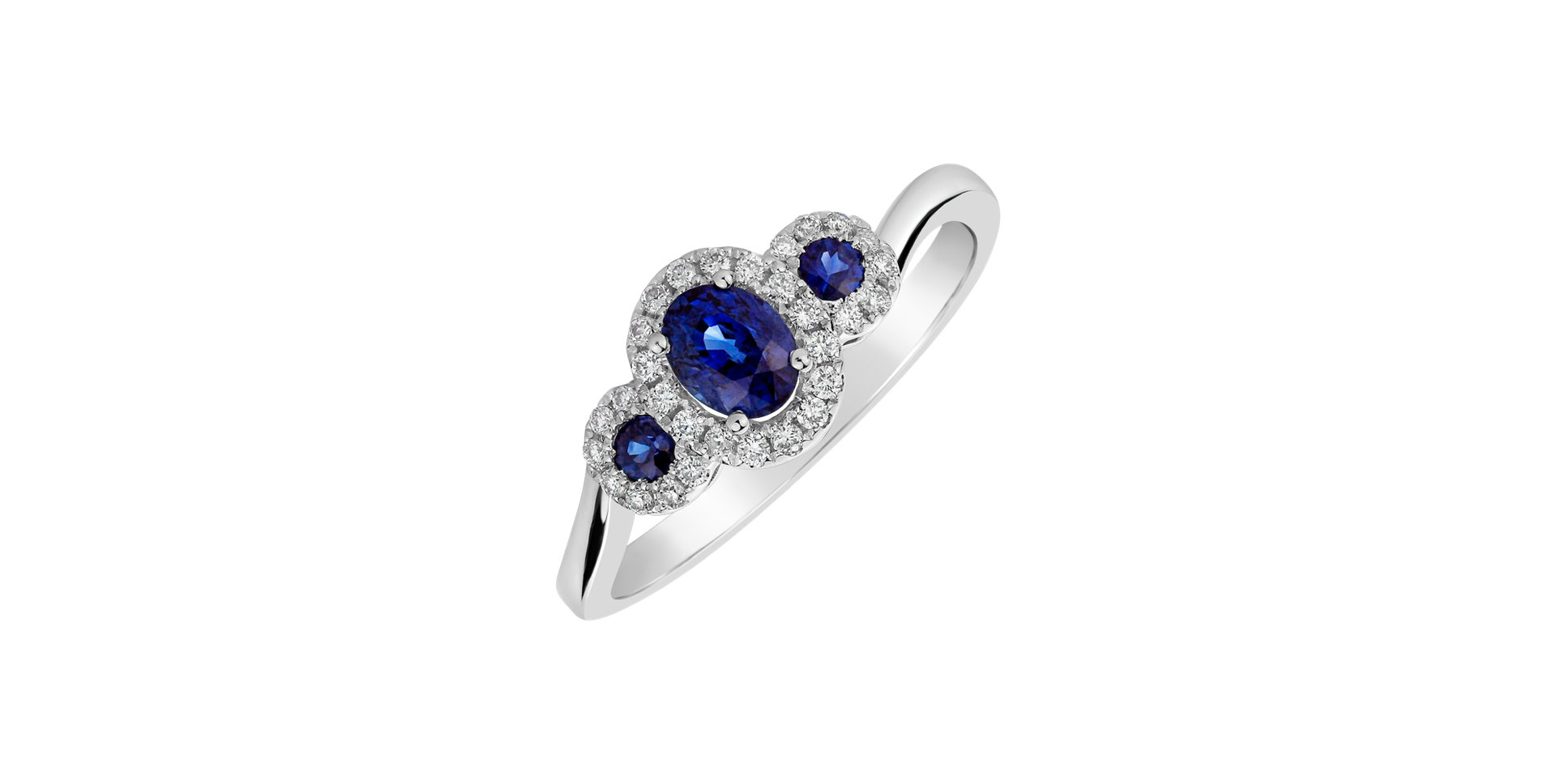 Diamond ring with Sapphire Denijs