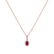Diamond necklace with Ruby Desmond Secret2