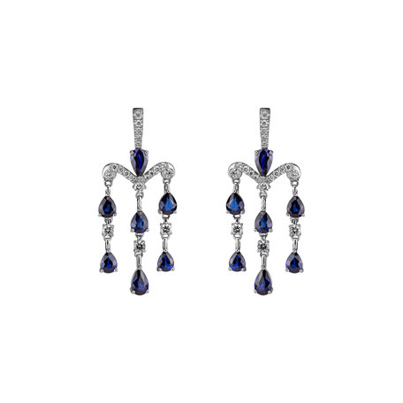 Diamond earrings and Sapphire Phocles