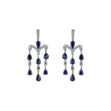 Diamond earrings and Sapphire Phocles
