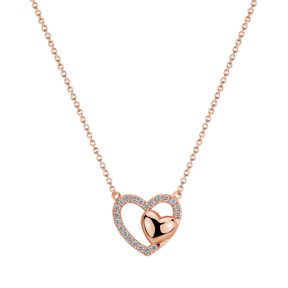 Diamond necklace Deep Blush