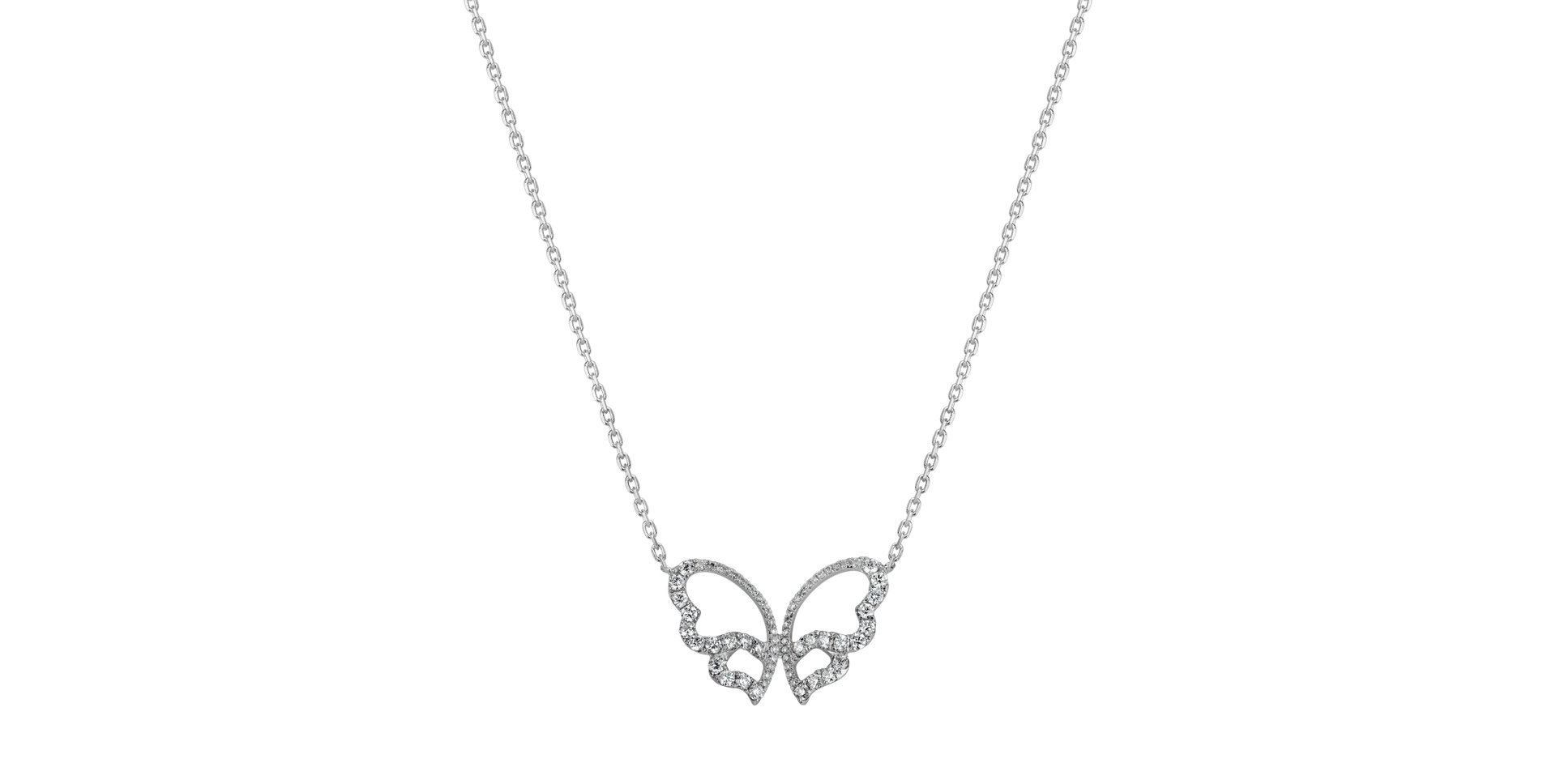 Diamond necklace Skylight Butterfly