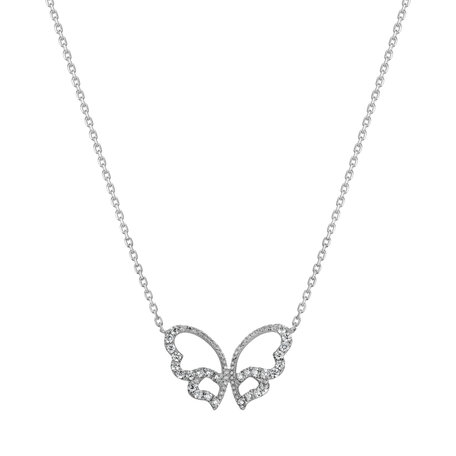 Diamond necklace Skylight Butterfly