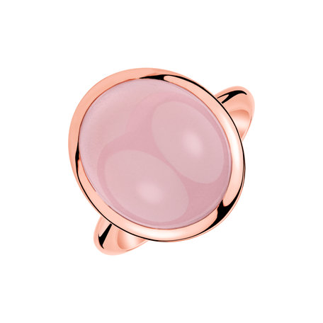 Ring with Rose Quartz Mysterious