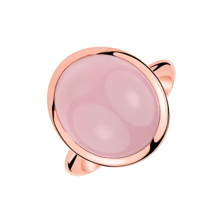 Ring with Rose Quartz Mysterious