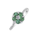 Diamond ring with Emerald Flower Grenette2
