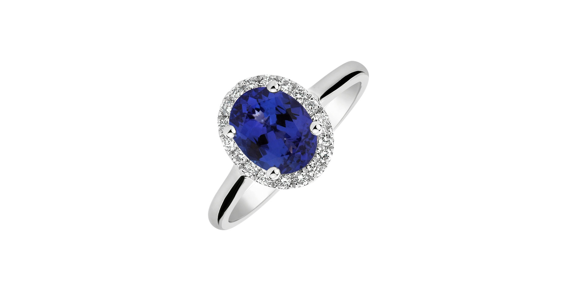 Diamond ring with Tanzanite Glory Allegory